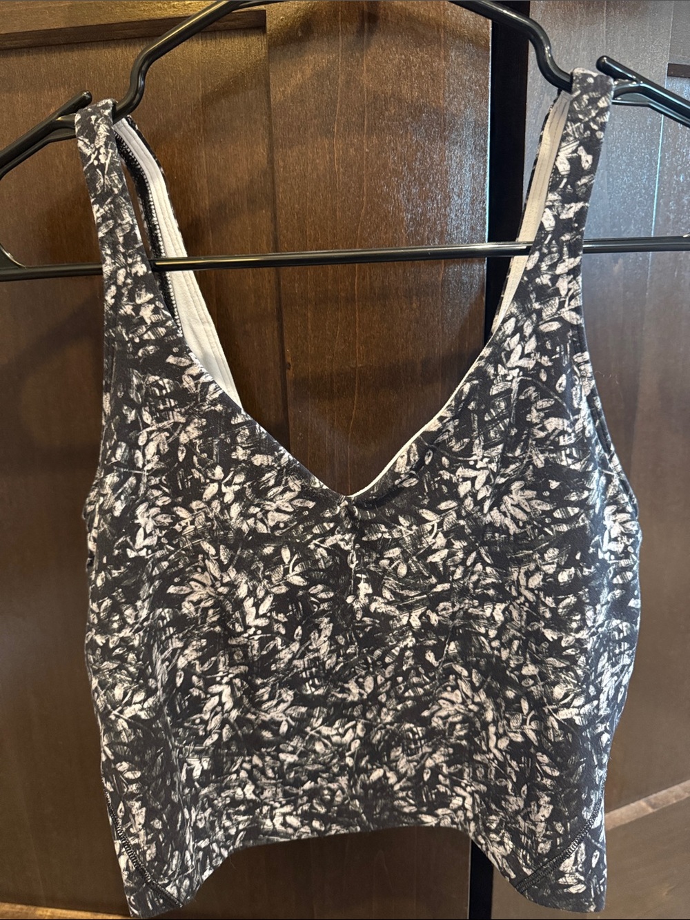 lululemon athletica Black and White Printed Align Tank